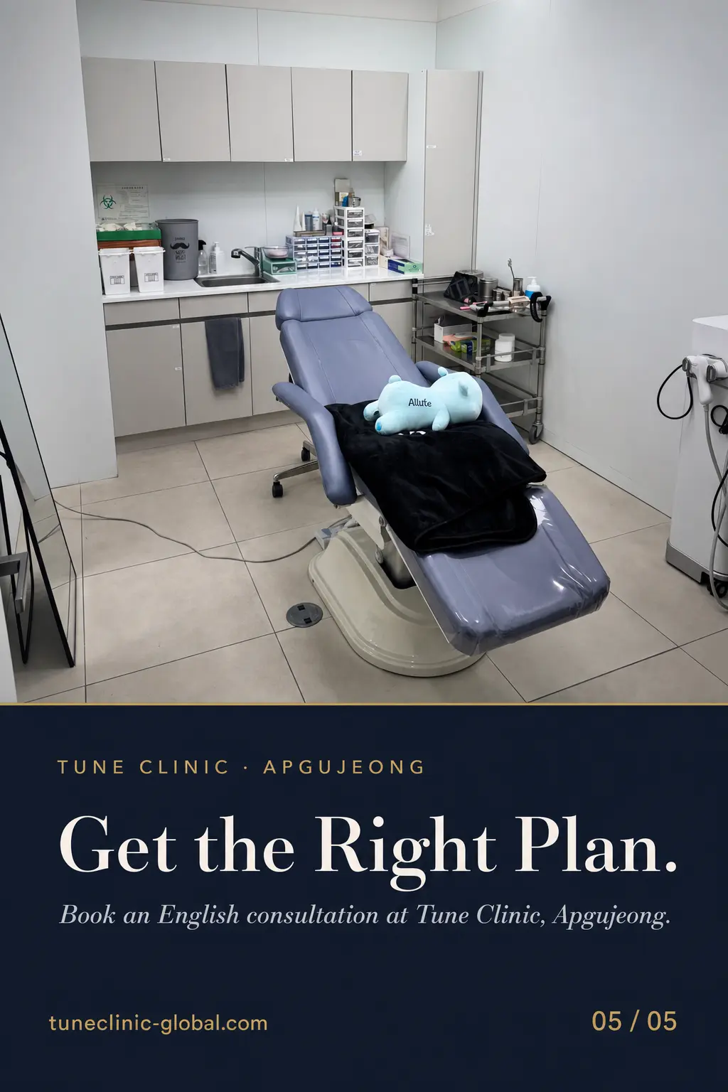 Get the Right Plan. — Book an English consultation at Tune Clinic, Apgujeong.