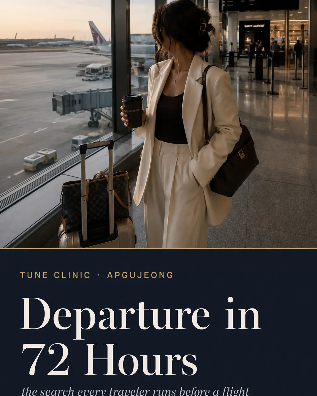 Departure in 72 Hours — the search every traveler runs before a flight