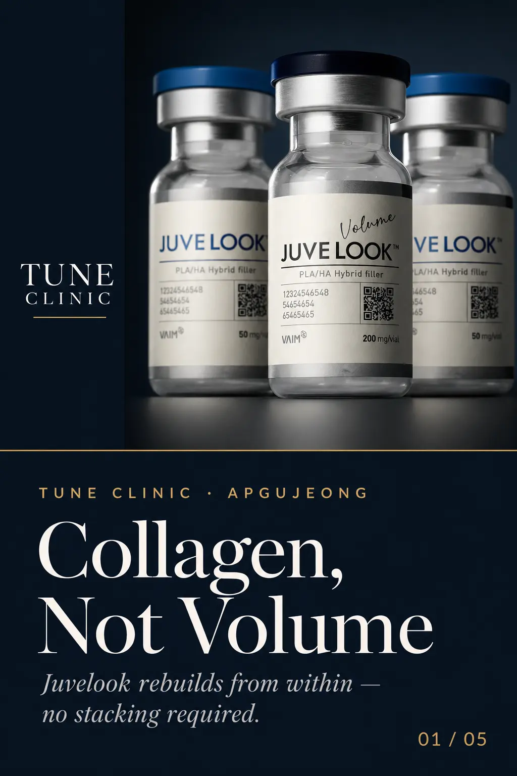 Collagen, Not Volume — Juvelook rebuilds from within — no stacking required.