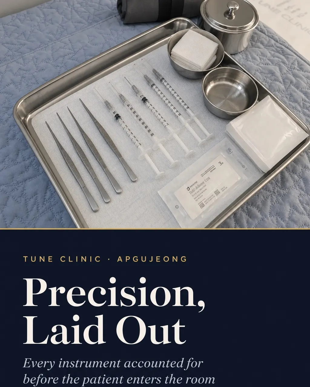 Precision, Laid Out — Every instrument accounted for before the patient enters the room
