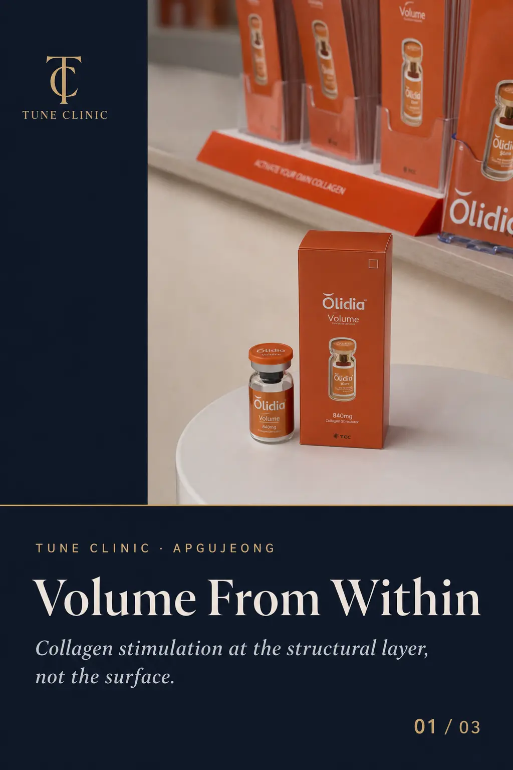 Volume From Within — Collagen stimulation at the structural layer, not the surface.