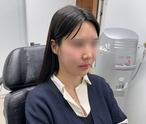 Patient seated for a baseline facial assessment at Tune Clinic