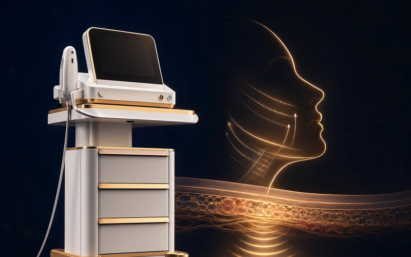 Signature lifting protocol with energy device and gold facial lifting lines