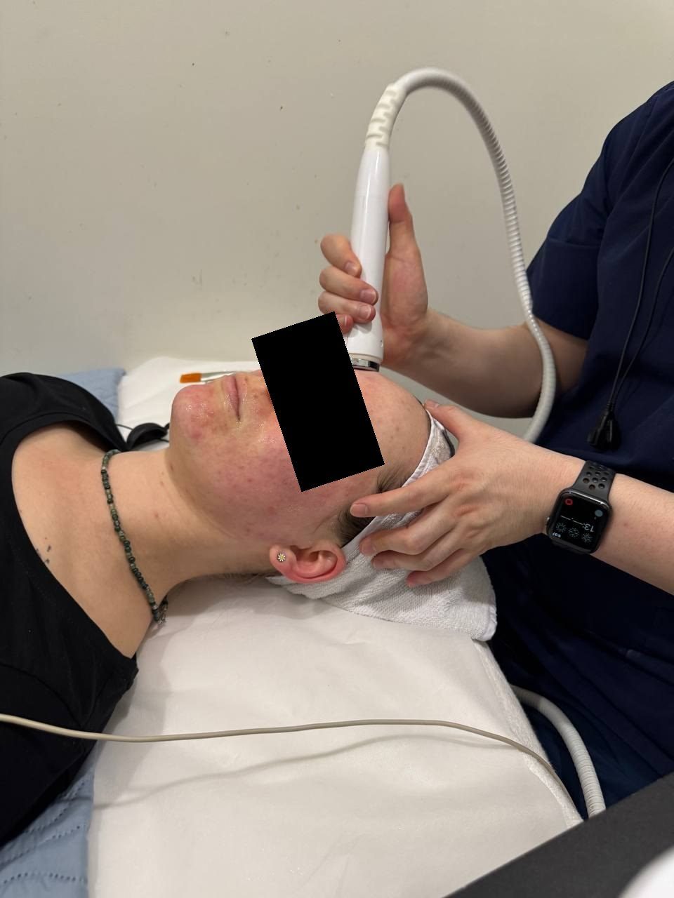 Facial treatment at Tune Clinic, Apgujeong.